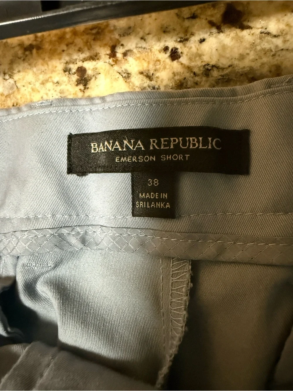Banana Republic Light Blue Men's Flat-Front Shorts